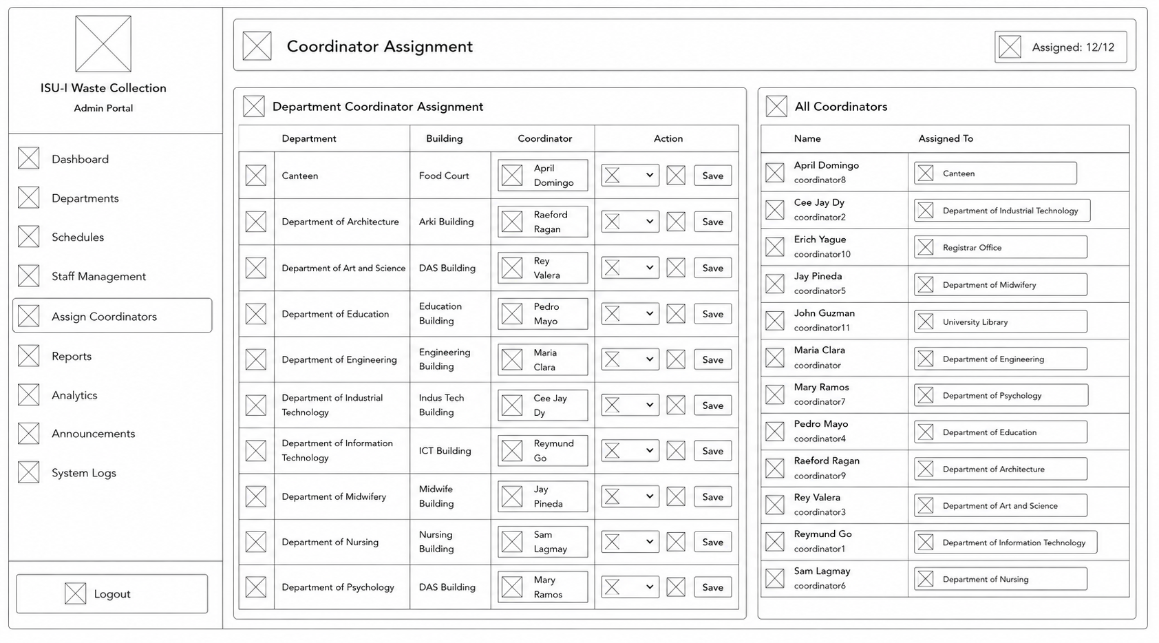 Assign Coordinator